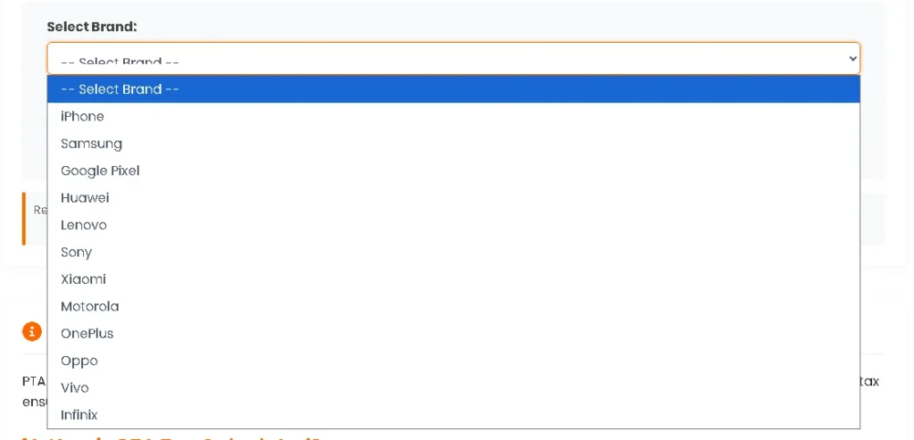 Select Mobile - Calculate Now